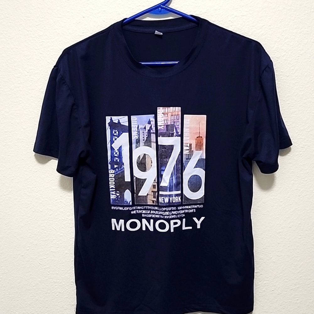 Navy Blue Monopoly Tee
